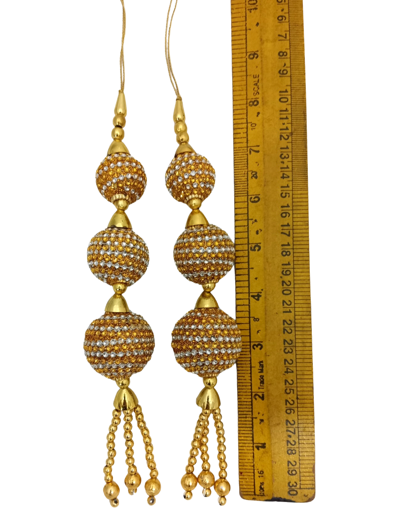 Golden latkan for bridal lehenga Wedding Decorative Craft Supplies