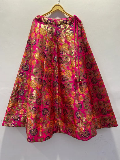 Ready to wear Brocade Skirt for women Girls - Custom Stitched