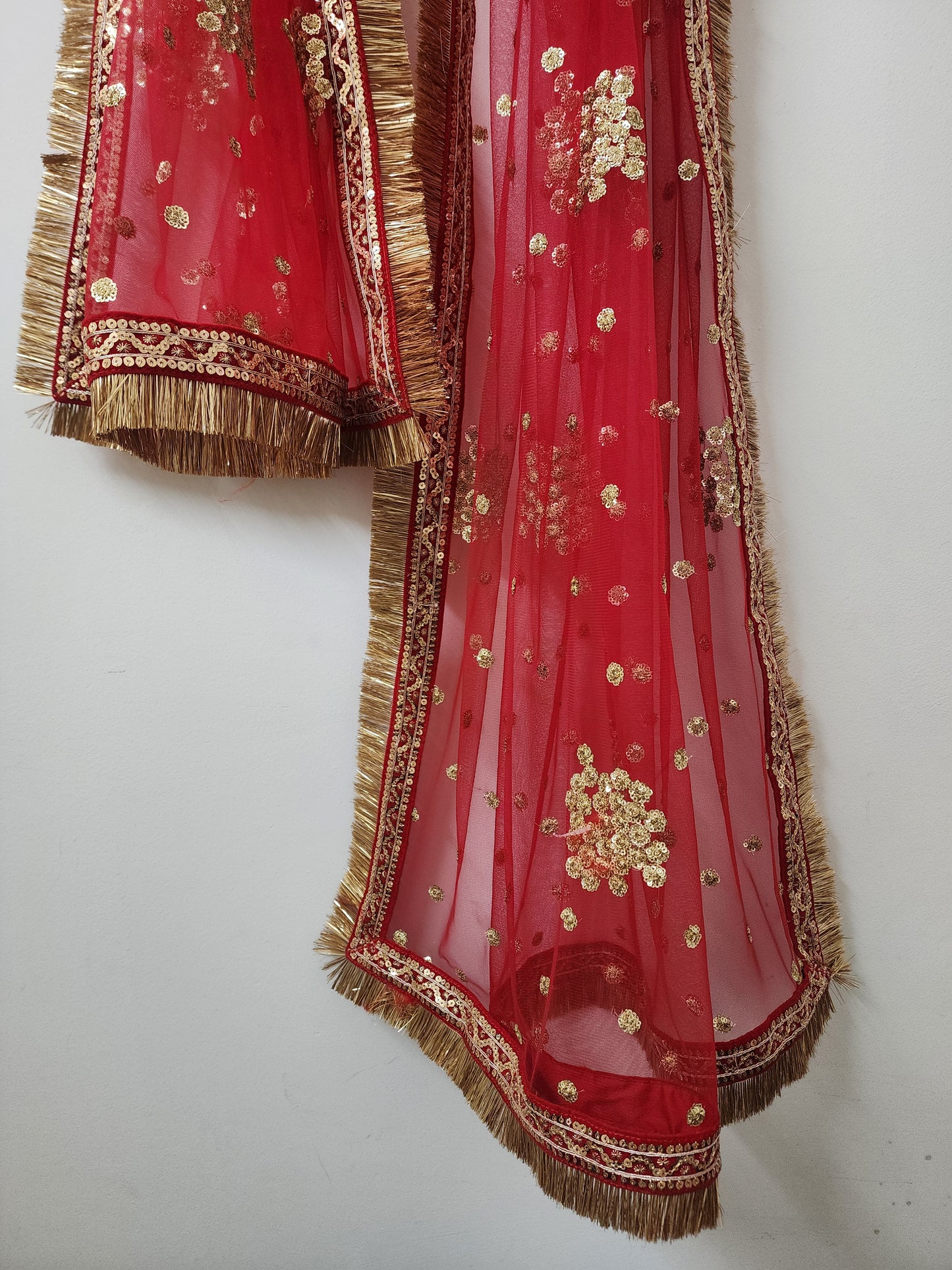 Red Bridal Dupatta for Wedding